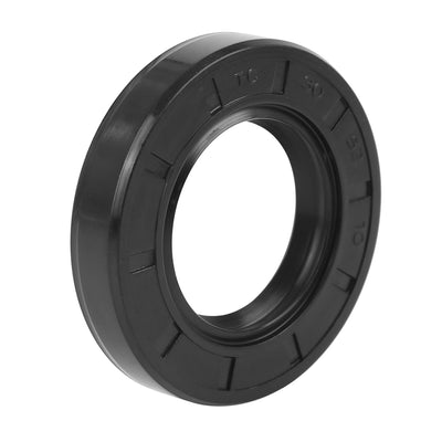 Harfington 30mm x 52mm x 10mm Rubber Double Lip TC Type Oil Shaft Seal