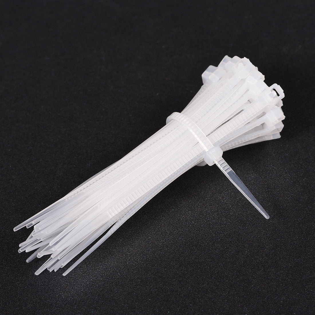 uxcell Uxcell Cable Zip Ties 100mmx1.8mm Self-Locking Nylon Tie Wraps White 300pcs