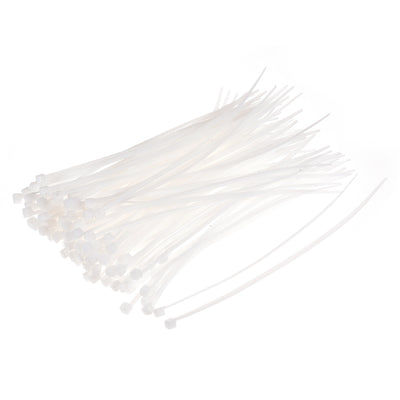 Harfington Uxcell Cable Zip Ties 200mmx2mm Self-Locking Nylon Tie Wraps White 150pcs