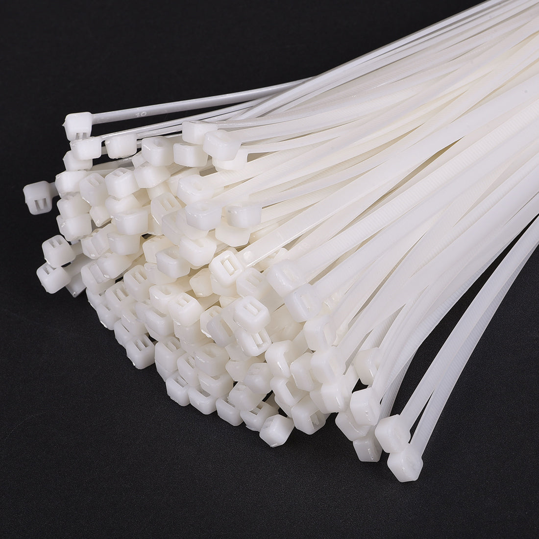 uxcell Uxcell Cable Zip Ties 500mmx5.2mm Self-Locking Nylon Tie Wraps White 100pcs