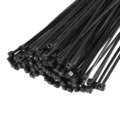 Harfington Uxcell Cable Zip Ties 150mmx1.9mm Self-Locking Nylon Tie Wraps Black 200pcs