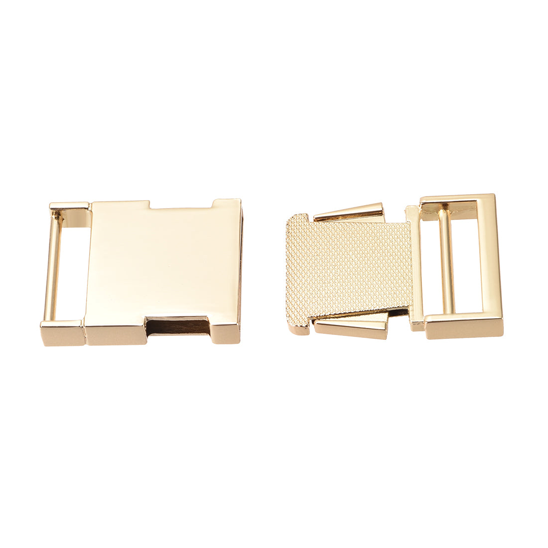 Uxcell Uxcell Side Release Buckle 1.2-inch Zinc Alloy Adjustable Buckle Gold Tone