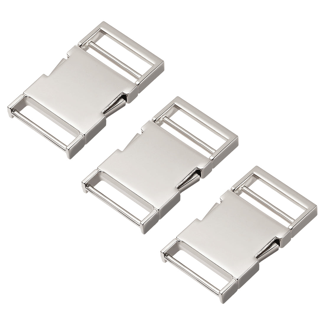 uxcell Uxcell Side Release Buckle Zinc Alloy Adjustable Buckle 3Pcs