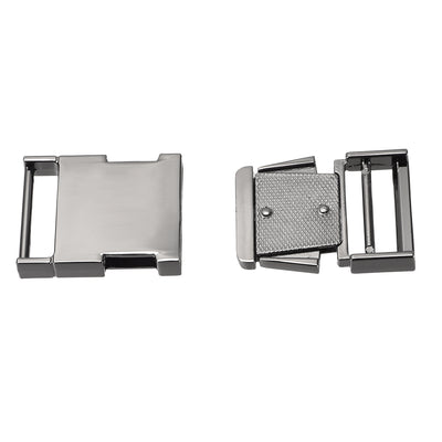 Harfington Uxcell Side Release Buckle Zinc Alloy Adjustable Buckle 2Pcs