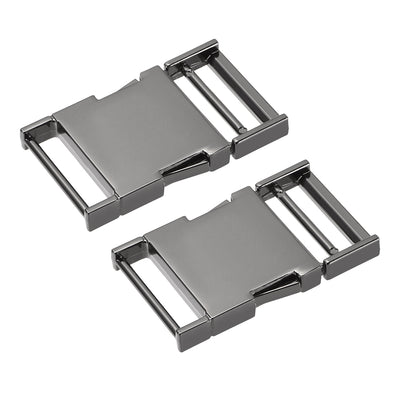 Harfington Uxcell Side Release Buckle Zinc Alloy Adjustable Buckle 2Pcs