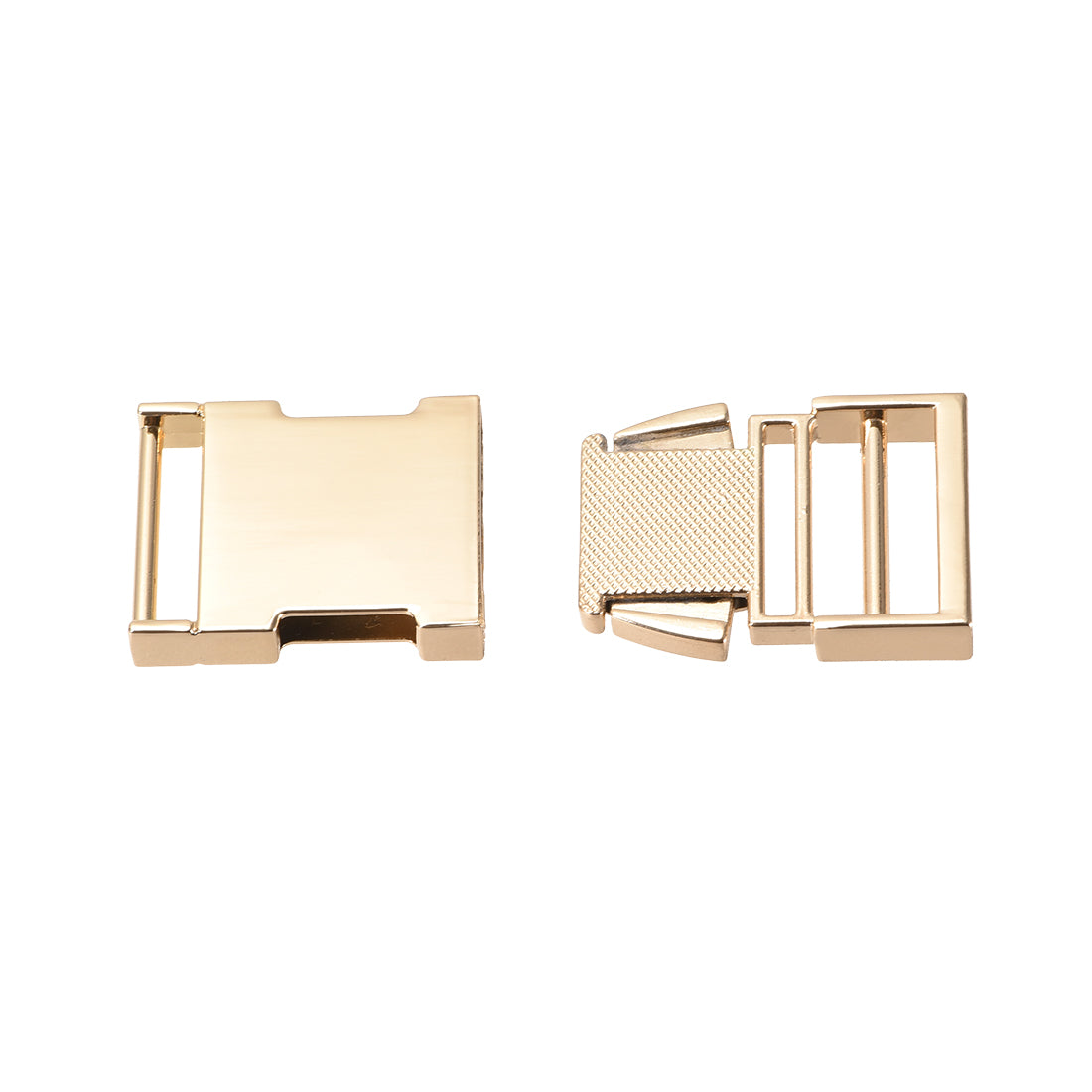 Uxcell Uxcell Side Release Buckle 1.2-inch Zinc Alloy Adjustable Buckle Gold Tone