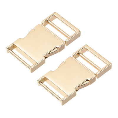 Harfington Uxcell Side Release Buckle Zinc Alloy Adjustable Buckle 2Pcs