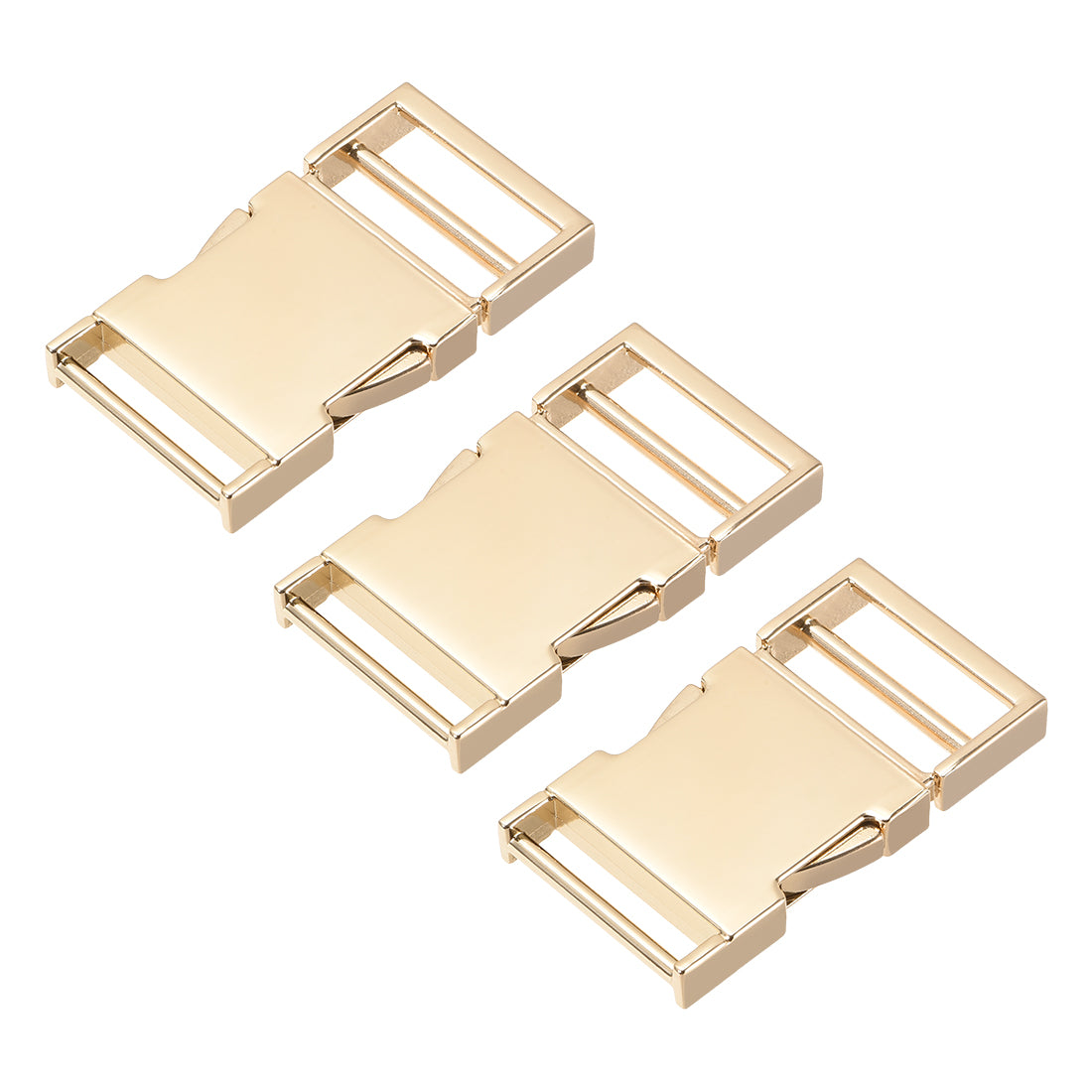 uxcell Uxcell Side Release Buckle Zinc Alloy Adjustable Buckle 3Pcs