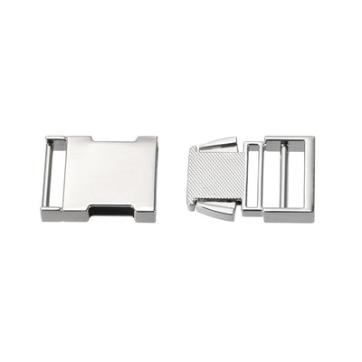 Harfington Uxcell Side Release Buckle 1.2-inch Zinc Alloy Adjustable Buckle Gold Tone
