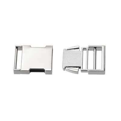 Harfington Uxcell Side Release Buckle Zinc Alloy Adjustable Buckle 1Pcs