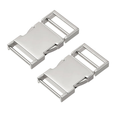 Harfington Uxcell Side Release Buckle Zinc Alloy Adjustable Buckle 2Pcs