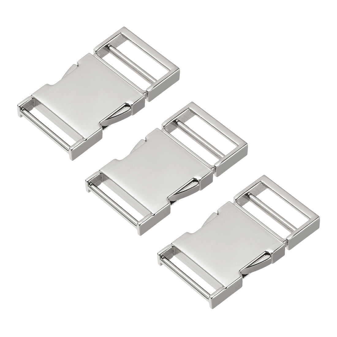 uxcell Uxcell Side Release Buckle Zinc Alloy Adjustable Buckle 3Pcs