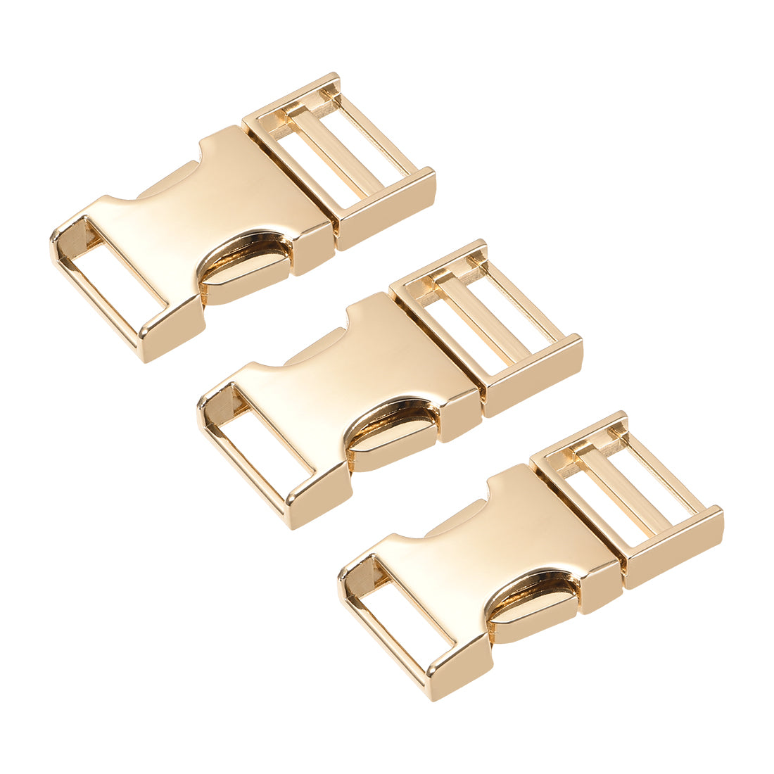 uxcell Uxcell Side Release Buckle Zinc Alloy Adjustable Buckle 3Pcs