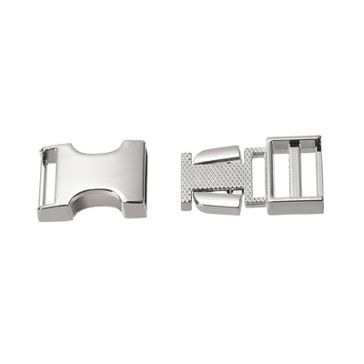 Harfington Uxcell Side Release Buckle Zinc Alloy Adjustable Buckle 2Pcs