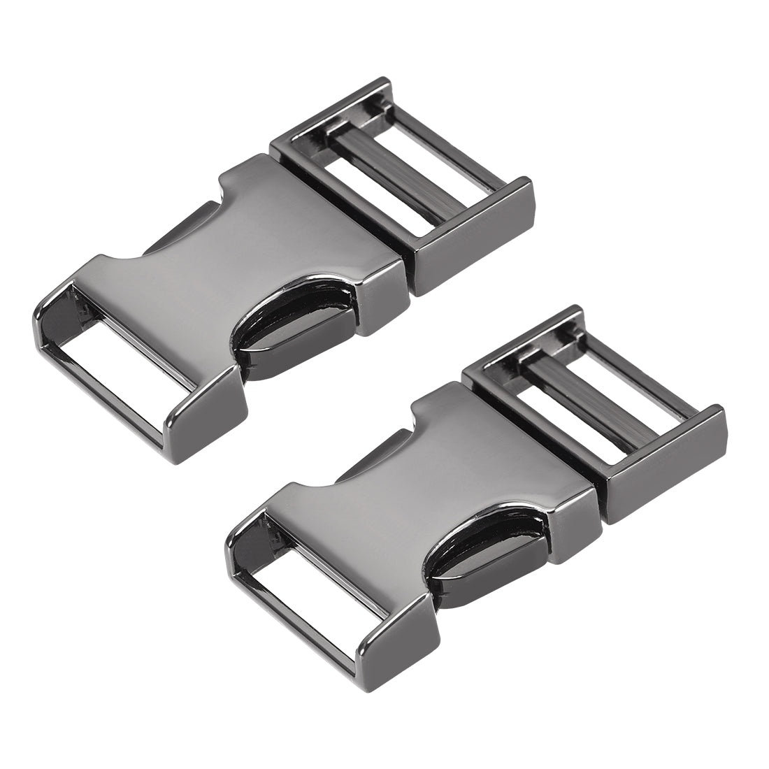 uxcell Uxcell Side Release Buckle Zinc Alloy Adjustable Buckle 2Pcs