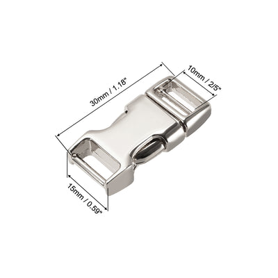 Harfington Uxcell Side Release Buckle, Zinc Alloy Adjustable Buckle