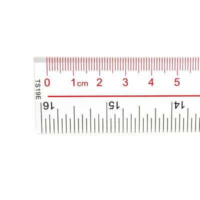 Harfington Uxcell Straight Ruler 40cm 16Inch Metric Measuring Tool 2pcs