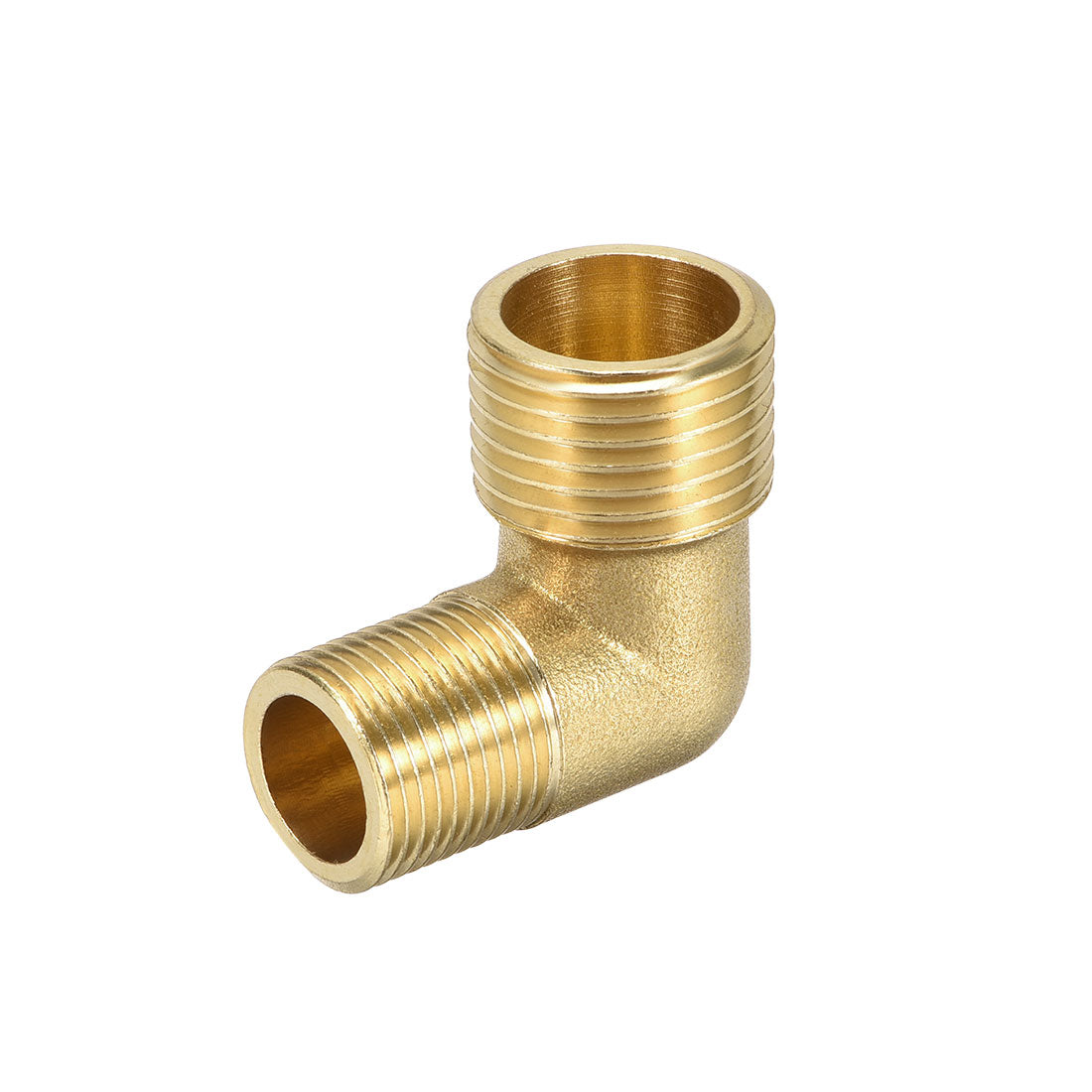 uxcell Uxcell Brass Pipe Fitting 90 Degree Elbow G3/8 Male x G1/2 Male