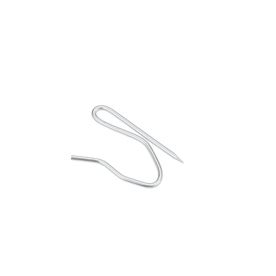 Harfington Uxcell Curtain Hooks Carbon Steel Pin-On Drapery Hooks for Window Door Curtains Silver Tone 120 Pcs