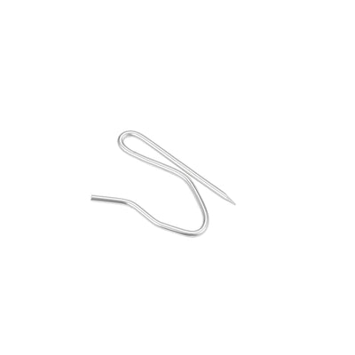 Harfington Uxcell Curtain Hooks Stainless Steel Pin-On Drapery Hooks for Window Door Curtains Silver Tone 50 Pcs