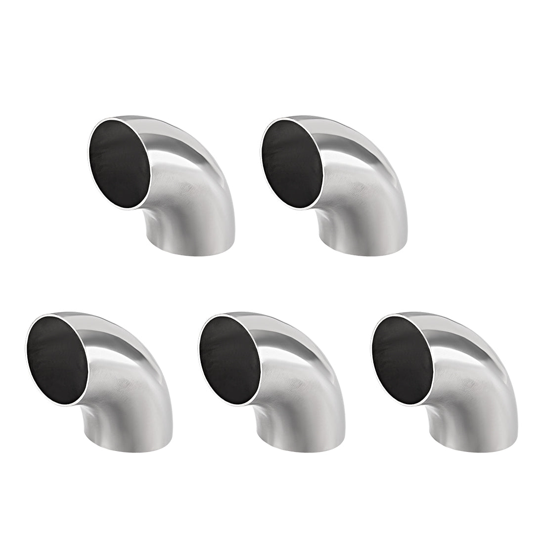 uxcell Uxcell Stainless Steel 304 Pipe Fitting Long Radius 90 Degree Elbow Butt-Weld 1-1/2-inch OD 1mm Thick Pipe Size 5pcs