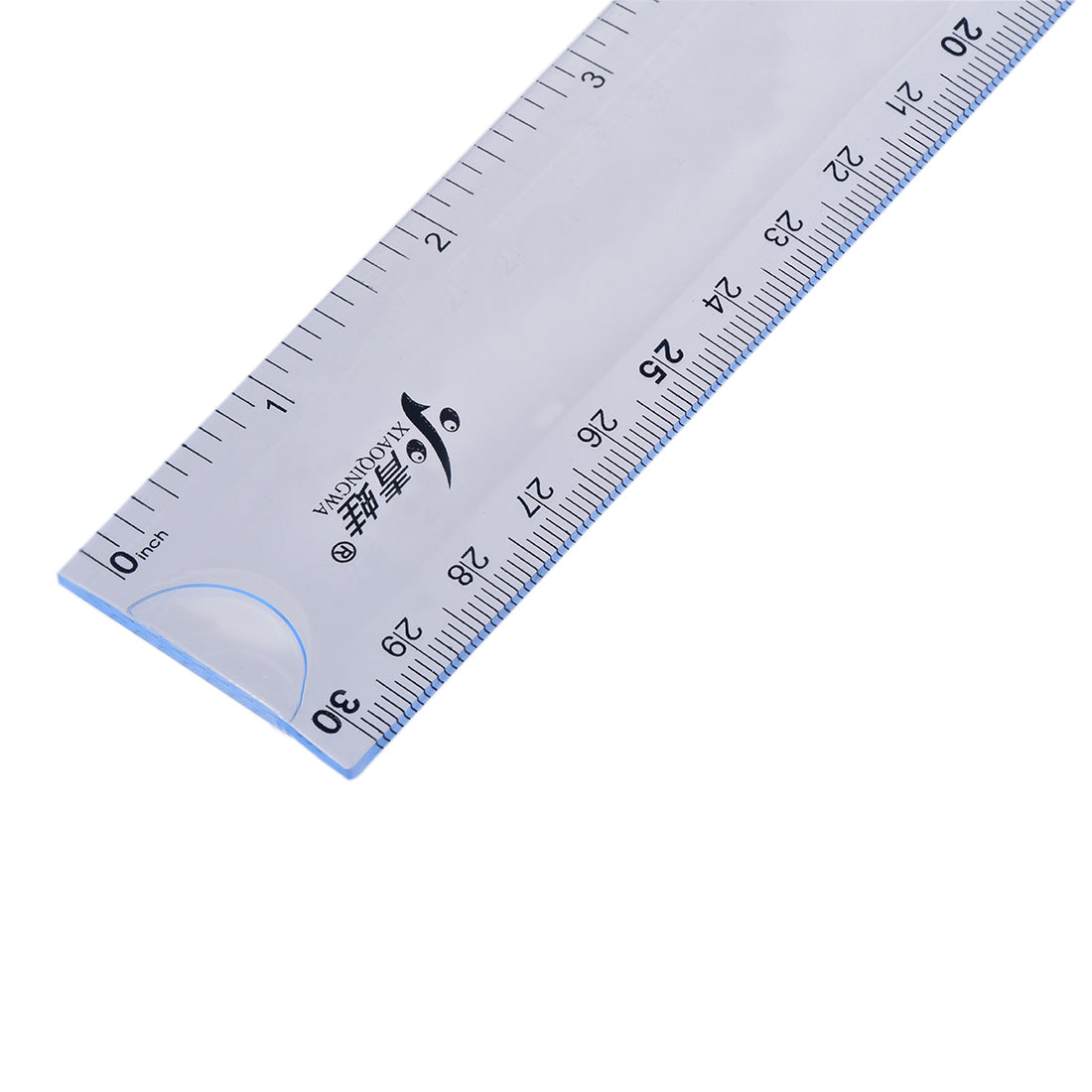 uxcell Uxcell Flexible Straight Ruler 30cm 12 Inch PVC Measuring Tool Clear 2pcs