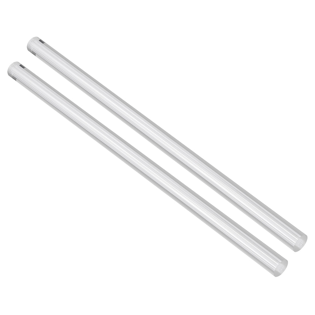 uxcell Uxcell Solid Acrylic Round Rod Straight Light White Line PMMA Bar 12mmx250mm 2Pcs