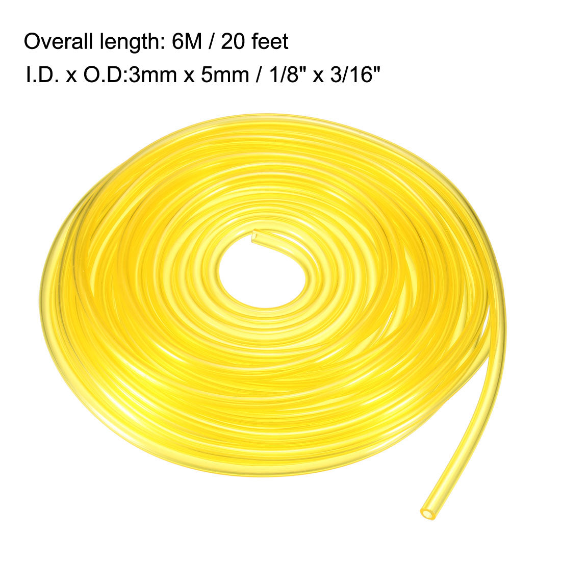 uxcell Uxcell Petrol Fuel Line Hose PVC Soft Pipeline for Common 2Cycle Small Engine Weedeater Chainsaw