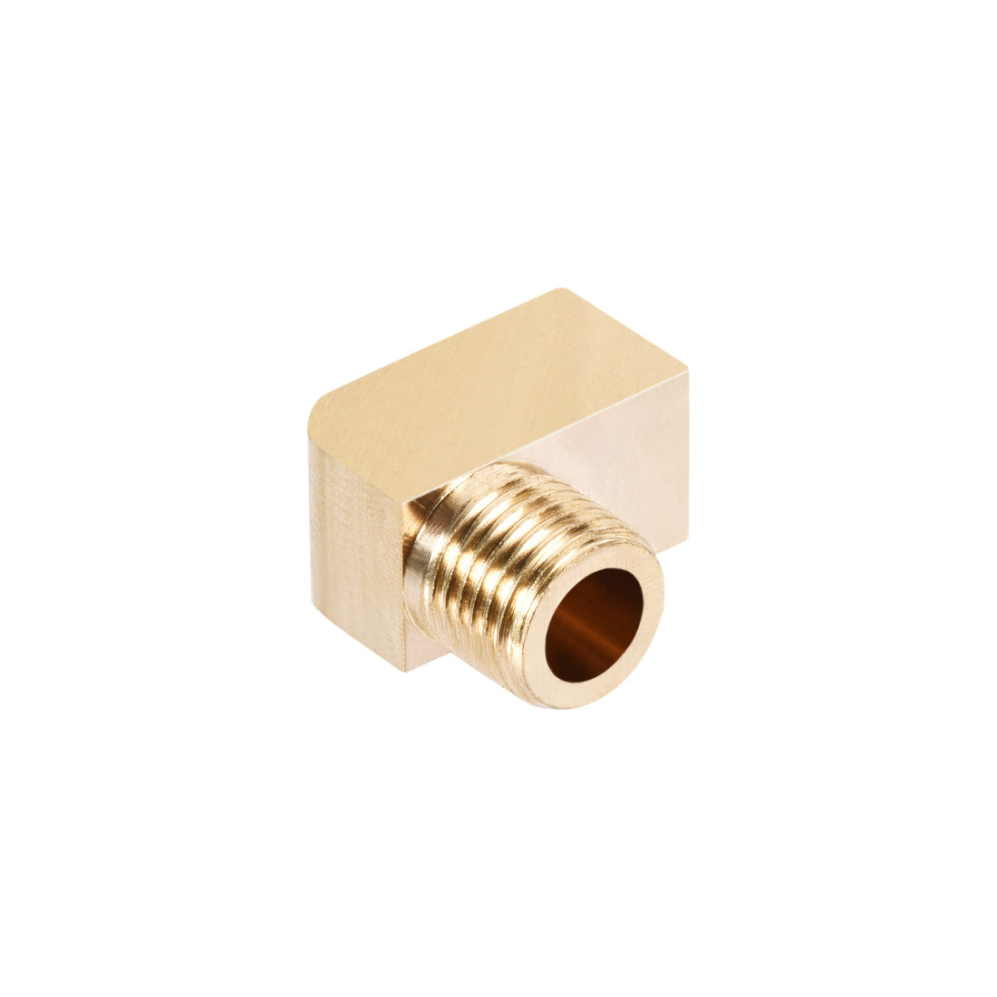 uxcell Uxcell Brass Pipe Fitting 90 Degree Barstock Street Elbow M10 Male x M8 Female Pipe 2pcs