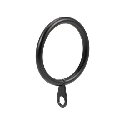 Harfington Uxcell 7 Stück Vorhang Ringe Metall 32mm Innendurchmesser Vorhang Ring für Gardinenstangen schwarz