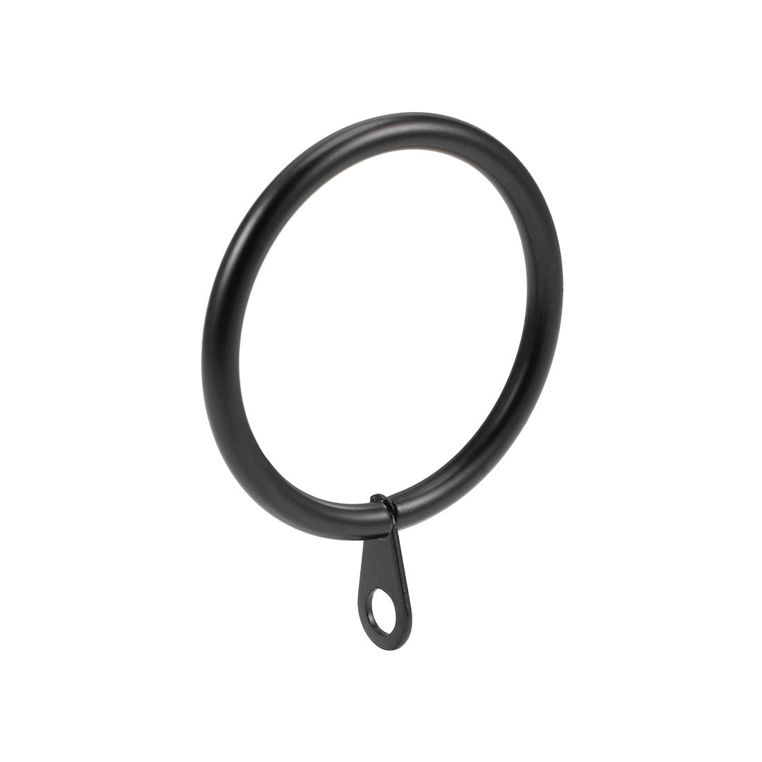 uxcell Uxcell Curtain Rings Metal 38mm Inner Dia Drapery Ring for Curtain Rods Black 28 Pcs