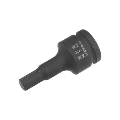 Harfington Uxcell Drive x Impact Hex Bit Socket, Metric , Cr-Mo Steel