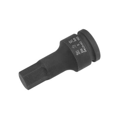 Harfington Uxcell Drive x Impact Hex Bit Socket, Metric , Cr-Mo Steel