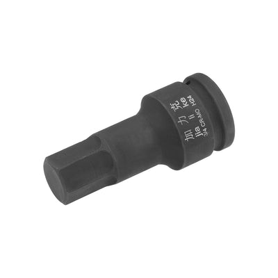 Harfington Uxcell Drive x Impact Hex Bit Socket, Metric , Cr-Mo Steel