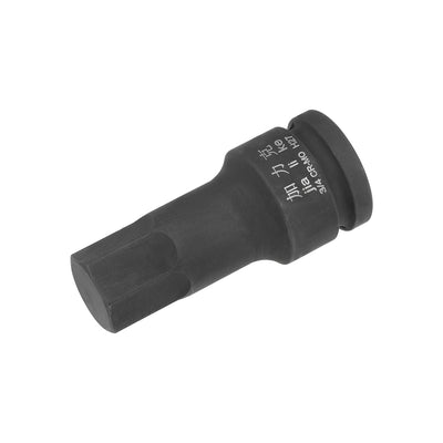 Harfington Uxcell Drive x Impact Hex Bit Socket, Metric , Cr-Mo Steel