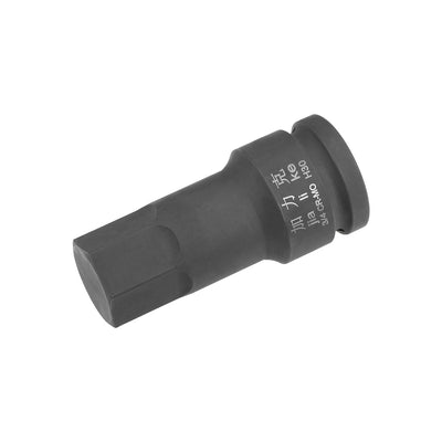 Harfington Uxcell Drive x Impact Hex Bit Socket, Metric , Cr-Mo Steel