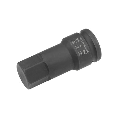 Harfington Uxcell Drive x Impact Hex Bit Socket, Metric , Cr-Mo Steel