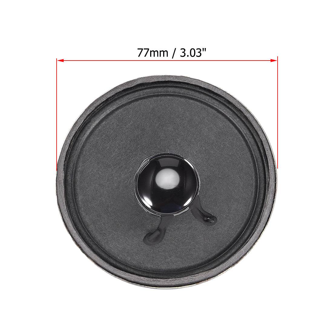 uxcell Uxcell 1W 8 Ohm Micro Internal Speaker Magnet Loudspeaker 77mm Dia