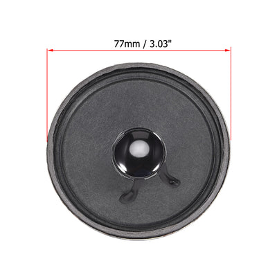 Harfington Uxcell 1W 8 Ohm Micro Internal Speaker Magnet Loudspeaker 77mm Dia