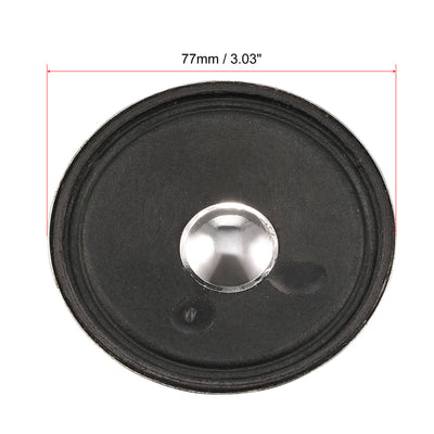 Harfington Uxcell 1W 8 Ohm Micro Internal Speaker Magnet Loudspeaker 77mm Dia 2pcs