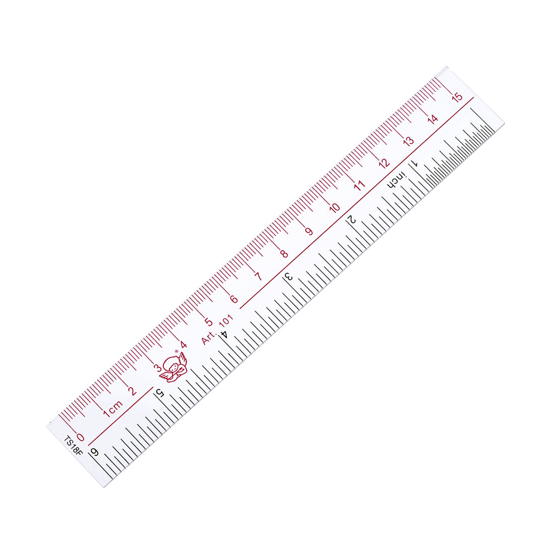 uxcell Uxcell Straight Ruler 15cm 6 Inch Metric Double Scale Plastic Measuring Tool Clear 20pcs