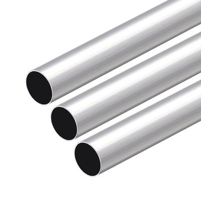 Harfington Uxcell 6063 Aluminum Round Tube, Straight Pipe Tubing