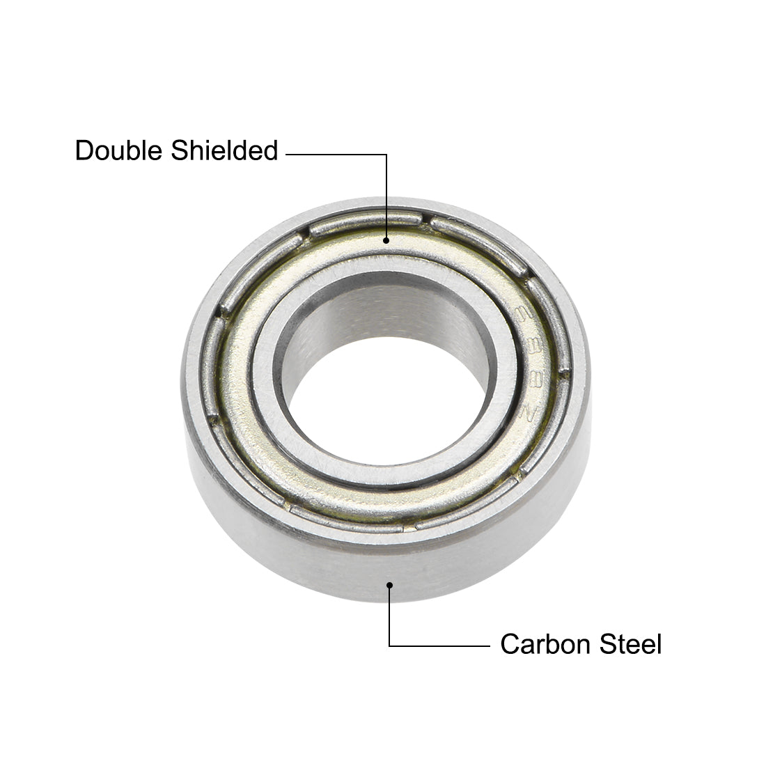 uxcell Uxcell Deep Groove Ball Bearings Metric Double Shielded High Carbon Steel Z2 Level