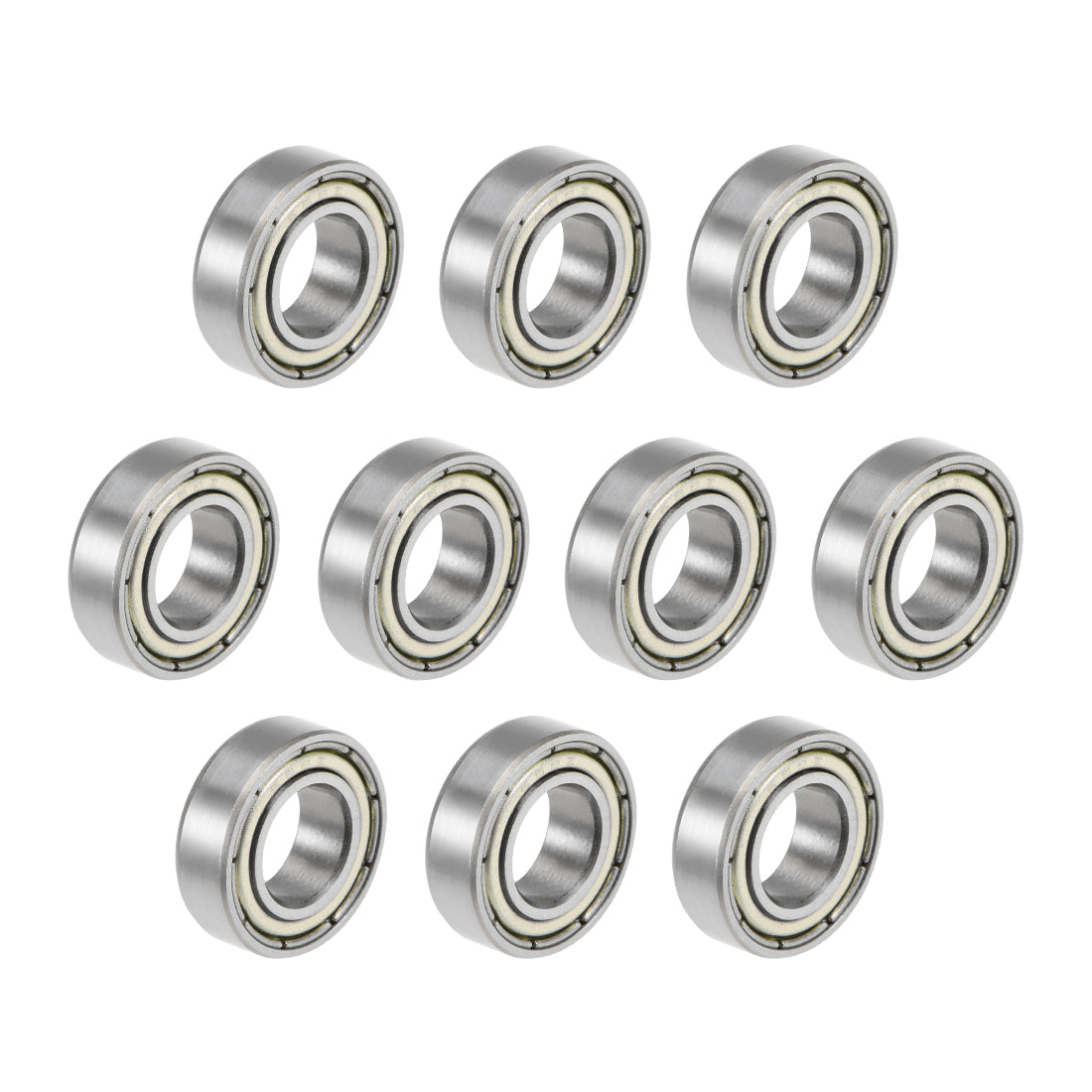 uxcell Uxcell Deep Groove Ball Bearings Metric Double Shielded High Carbon Steel Z2 Level