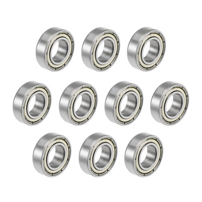 Harfington Uxcell Deep Groove Ball Bearings Metric Double Shielded High Carbon Steel Z2 Level