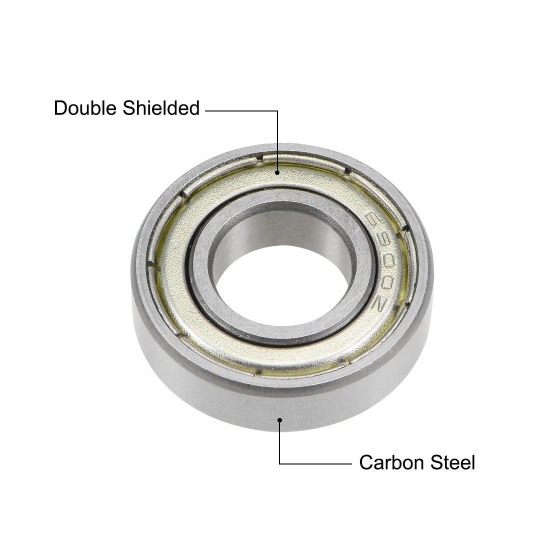 uxcell Uxcell Deep Groove Ball Bearings Metric Double Shield High Carbon Steel Bearing