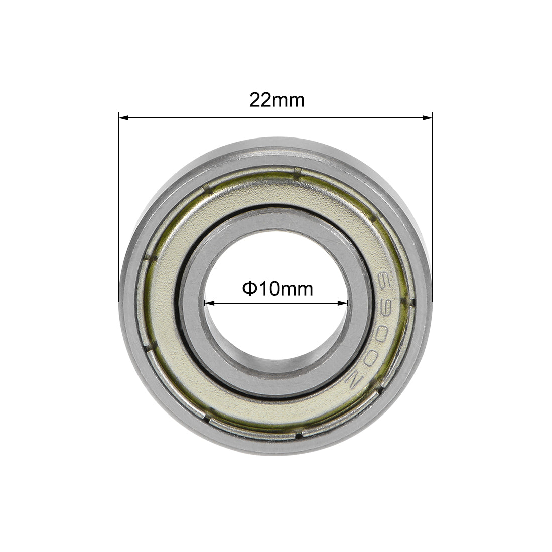 uxcell Uxcell Deep Groove Ball Bearings Metric Double Shield High Carbon Steel Bearing