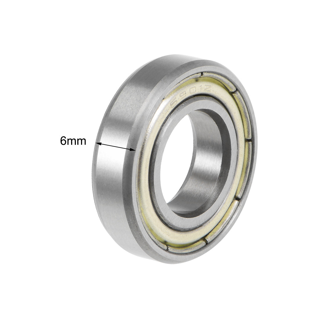 uxcell Uxcell Deep Groove Ball Bearings Metric Double Shield High Carbon Steel Bearing