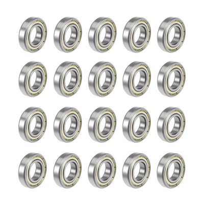 Harfington Uxcell Deep Groove Ball Bearings Metric Double Shield High Carbon Steel Bearing