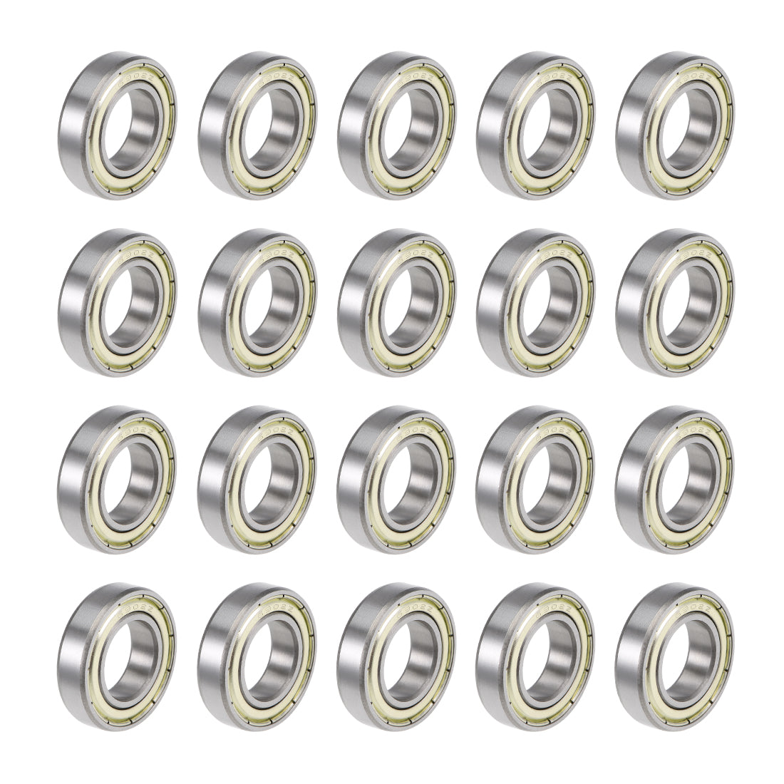 uxcell Uxcell Deep Groove Ball Bearings Metric Double Shield High Carbon Steel Bearing